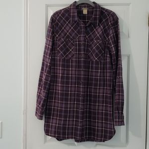 Duluth Trading plaid button down
